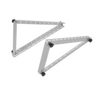 UKCOCO Foldable Solar Panel Mounting Bracket with Stable Aluminium Alloy Build, Adjustable Solar Panel Stand Rack Holder for Photovoltaic Boards, for Traveling and Offgrid Power Use