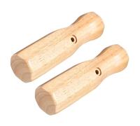 UKCOCO Foosball Table Handle Grips Easy Assembly 2pcs Wooden with Octagonal Shape for Secure and Comfortable Grip Football Table Accessories for Family Entertainment and Indoor Game