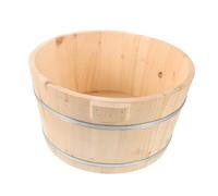 UKCOCO Foot Soaking Barrel Wooden Relaxation Spa Essential Pedicure Basin for Feet Soak in Bathroom
