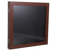 UKCOCO Football Shirt Frame Display: 3d Diy Mounted Sports Clothes Display Frame Wall-mounted for Football, Rugby, Cricket, And Band T-shirts,33 × 33 × 3. 7cm,walnut Wood