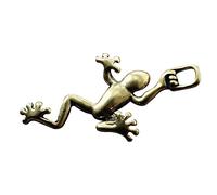 UKCOCO Frog Keychain Pendant DIY Brass Frog Jewelry Charm Retro Hanging Adornment for Keychains Necklaces and Bracelets Durable Unique Design