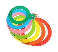 UKCOCO Fruit Diameter Measuring Circles 7-hole Fruit Size Gauge Caliper Rings for Apples and Oranges for Diameter Measurement in Home and Commercial Use