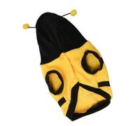 UKCOCO Funny Lovely Pet Bee Costume for Dogs and Cats, Yellow Polar Fleece Material with Comfortable Warm Wearing Experience, for Holiday and Party Dress