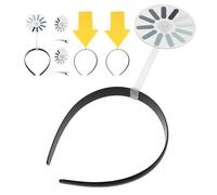 UKCOCO Funny Rotatable Arrow Headband Halloween Party Headwear | Metal Acrylic Build, Thinking Indicator Design, Festival and Learning Use, Creative Style