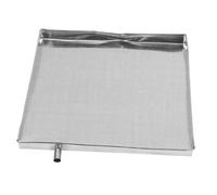 UKCOCO Galvanized Metal Air Conditioner External Unit Pan with Drain Square Water Tray for Indoor Outdoor Ac Units Stable Leak Floor Protector Water Holder