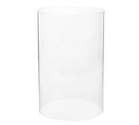UKCOCO Glass Candle Lampshade Tube Cover for Candles Open Ended Hurricane Sleeve for Party Home Decor Glass Shade for Indoor Outdoor Use