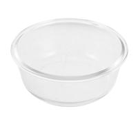 UKCOCO Glass Pie Dish for Baking: 400ml Round Bowl Oven & Air Fryer Safe - Heat/Cold-Resistant - 4.1" Small Plate for Cheese Rice Salad Dessert Pumpkin Pies Transparent