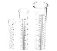UKCOCO Glass Rainfall Measurement Device 3Pcs Tubes 5In 6In 7In with Scale for Yard and Garden Use
