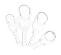 UKCOCO Glass Weighing Funnels Lab Weigh Boats 4pcs for Pharmaceutical Formulation Resistant to High Temperatures