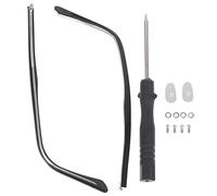 UKCOCO Glasses Replacement Arms, 12.5X0.6X0.3cm Eyeglasses Frame Temples Replacement Universal Alloy Glasses Arms Legs for Women Men 1 Pair