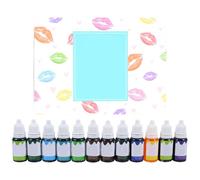 UKCOCO Gloss for C Set Vitamin Pigment Vegan Non-irritating 12pcs with Lip Plant-based Pigment Liquid Balm Colouring and Moisturising Gloss Kit DIY