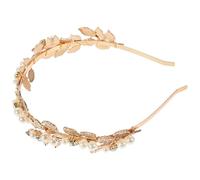 UKCOCO Gold Fascinator Leaf Headband Made of Alloy with Baroque Style, Lasting Use, and Versatile Accessory for Party and Wedding Occasions