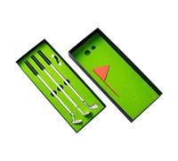UKCOCO Golf Ballpoint Pen Set Mini Desktop Golf Clubs Decorative Pens for Office Study with Practice Putter Function Compact Gift and Fathers Day