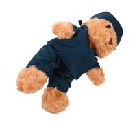 UKCOCO Graduation Plush Bear in Nurse Scrub for Medical Students and Soft Stuffed Animal with Realistic Nurse Outfit Lightweight and Portable Graduation Gift