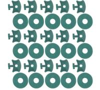 UKCOCO Greenhouse Fixing Clips and Washers Set, 100pcs Aluminum Plant Hanger Clips for Insulation Netting, Shading, and Outdoor Garden Plant Support