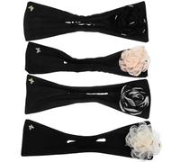 UKCOCO Hair Bun Maker Elegant Decorative Style 4pcs Large Lazy Curler Hair Bow with Silk Yarn and Steel Material Easy to Wear for Women for Parties and Proms