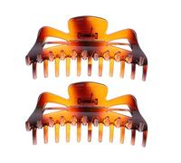 UKCOCO Hair Claw Clips Strong Hold Large Acrylic Material for Women 2pcs Hair Styling Clamp with Teeth Design Suitable for Shopping and Taking a Bath