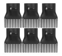 UKCOCO Hair Dryer Comb Attachment Eliminating Curling 10 Pcs Black for Styling and Reducing Hair Impact, Lightweight Design Suitable for Professional Hairdryers