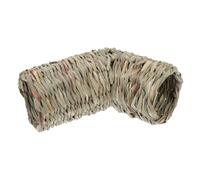 UKCOCO Hamster Crawling Tunnel Natural Handcrafted Grass Nest Hideout for Small Pets Rabbits Chinchillas Hedgehogs Indoor Play and Sleep Accessory