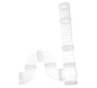 UKCOCO Hamster Tunnel Tube DIY Set for Cage Extension White Small Animal Exercise Tube for Cage Play and Small Pet Habitat Accessory