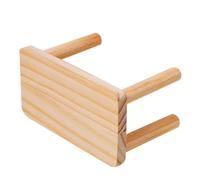 UKCOCO Hamster Wooden Climbing Platform Multi-functional Solid Wood Large Pet Stand for Small Animals Indoor Playground Cage Accessory
