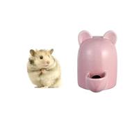 UKCOCO Hamsters Automatic Water Dispenser Ceramic 100ml Cartoon Cat Ears Small Pet Feeder and Time for Pet Cage Suitable for Small Cat and Rabbit