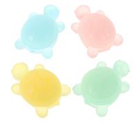 UKCOCO Hand Soap Compact and Gentle for Baby's Delicate Skin Body Soap Bars 4pcs Turtle Shape Cute Animal Shaped with Essential Oil Kids for Travel and Outdoor Activities