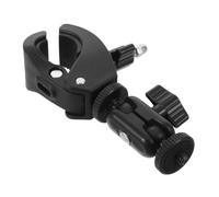 UKCOCO Handlebar Stick Pole Mount Holder fits for GoPro Hero13, Rotation | 360 Degree Rotation Dual Ball Clamp Mount, Bike Bicycle Motorcycle Action Camera Clamp, Quick Setup, Secure Locking