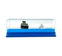 UKCOCO Handmade Acrylic Cruise Ship Desktop Ornament with Liquid Fluid Drift Decoration, Unique Design and Childlike Atmosphere, for Living Room or Table Decoration