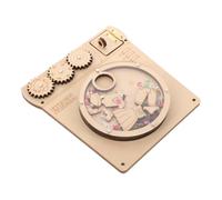 UKCOCO Handmade Busy Board Sensory Activity with Miniature Washing Machine for Early Learning Montessori Crafts for Development Safe DIY Educational Play for Boys