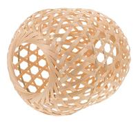 UKCOCO Handwoven Bamboo Pendant Lampshade Rustic Woven Bamboo Lamp Cover for Restaurant and Hotel Ceiling Lights for Home Décor