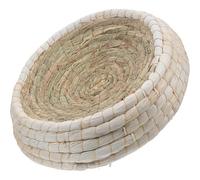 UKCOCO Handwoven Grass Nest for Rabbits and Small Animals with Excellent Warmth and Breathable Features, round Shape with Flat Base, for Garden Use a Comfortable Incubation and Resting