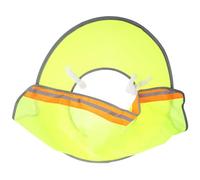 UKCOCO Hard Hat Sun Shade Full Brim Mesh Visor for Safety Hat Yellow Elastic Spandex Material with Hook and Loop Blocks The Sun Easy to Install for Outdoor Construction and Railway