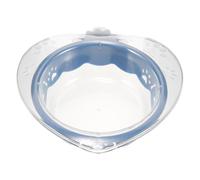 UKCOCO Heart-shaped Plastic Feeder Pet Food Bowl Detachable Prevents Spills Blue Hanging Design for Serving A Single Meal Suitable for Cats and Dogs Pet Owners