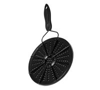 UKCOCO Heat Diffuser Plate for Gas and Electric Stoves Enamel Cookware Accessory with Handle Even Heat Conduction for Small Pots Milk Porridge Simmering Scorching Thermal Guide