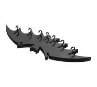 UKCOCO Heavy Duty Bat Wall Mount Coat Rack Artistic Space-Saving Wall Hook for Keys Towels and Robes Easy to Install Gothic Black Decorative Hanger for Living and Entryway