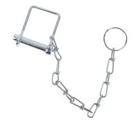 UKCOCO Heavy Duty Galvanized Coupler Lock Pin with Chain Secure Trailer Hitch Safety Pin for Farm Lawn Garden Wagons Easy Installation Reliable Detachment Protection for Tractor