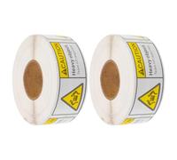 UKCOCO Heavy Object Warning Stickers 37x90mm, 1000pcs Packing Labels for Moving Boxes and Shipping, Caution Team Lift Heavy Package Stickers for Industrial Packaging