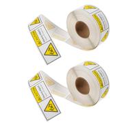 UKCOCO Heavy Package Warning Stickers 37x90mm, 2 Rolls 1000 Pcs Heavy Object Packing Labels for Shipping, Moving Boxes, Caution Team Lift Adhesive Shipping Warning Tags