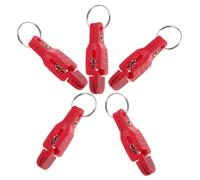 UKCOCO Heavy Tension Snap Release Clips and 5pcs Fishing Line Weights | ABS Build, Quick One-handed Release, Works in Wet Conditions, Red Finish for Offshore and Freshwater Use