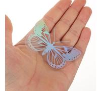 UKCOCO Holographic Scrapbook Stickers DIY Material Pack, Creative Decorative Iridescent Journal Stickers for Crafts and Scrapbooking, Butterfly Pattern for Art Projects