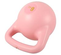 UKCOCO Home Workout Soft Fillable Kettlebell 6Kg Pink with Adjustable Weight and Anti-Slip Handle for Leg and Core Strength Training