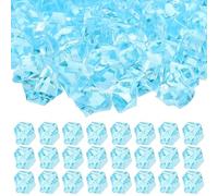 UKCOCO Ice Cubes Not Easy to Deform Lightweight 450pcs Acrylic Fake Ice Cubes Irregular Shape Compact Size Reusable for Decorative Purposes and Food Display