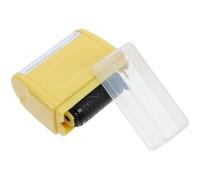 UKCOCO Identity Protection Roller Stamp Wide Large Privacy Security Stamp with 3 Yellow Ink Refills for Office and Personal Information Guard