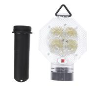 UKCOCO Industrial LED Flashing Warning Light for Construction - Waterproof Emergency Barricade Signal Lamp, LED Safety Beacon for Night Work and Parking Guidance (Battery Not Included)
