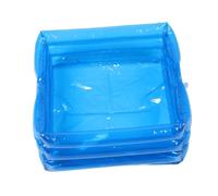 UKCOCO Inflatable Foot Wash Basin with Handles Collapsible Portable Blue Foot Bath for Spa Pet Bath Storage Water Retention Soft Comfortable Soaking Tub for Outdoor and Home Use