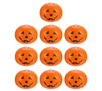 UKCOCO Inflatable Pumpkin Balloons Set and 10pcs Orange Latex Material, Easy Deflating and Fast Inflating for Halloween Decorations for Shopping Centres Halloween Parties