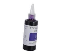 UKCOCO Ink Refill for Stamp Pads Violet Non Fading Ink Supply for Printmaking and Fingerprint Stamping Easy to Apply Duck Egg Trademark for Clear Vivid Prints