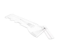 UKCOCO Inter-pupillary Distance Ruler for Glasses Multifunctional Optical Pd Measuring Tool with Curved and Tilted Design Eye Measurement Device for Eyeglass Fitting and Vision Accuracy