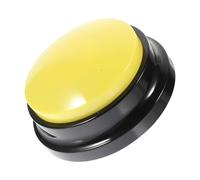 UKCOCO Interactive Dog Training Button with Voice Recording, Yellow Pet Communication Box for Puppies, Funny Talking Clicker Accessory for Dog Behavior Training